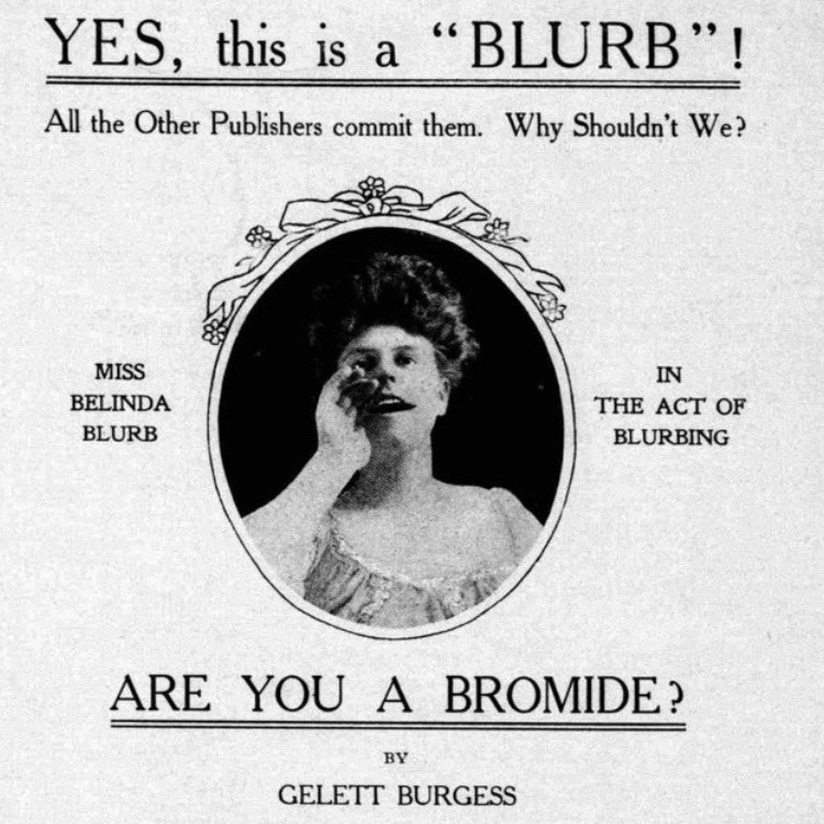 Seriously? This Thing Is Called a&nbsp;Blurb?